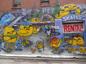 Poussins Jaunes Graffiti Alley Toronto